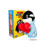 Packaging view of Plush Whale Boxing Toy, displaying the box design and toy features listed.