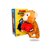 Packaging view of Plush Monkey Boxing Toy, displaying the box design and toy features listed.