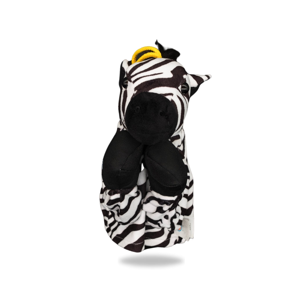 Plush Zebra Boxing Toy