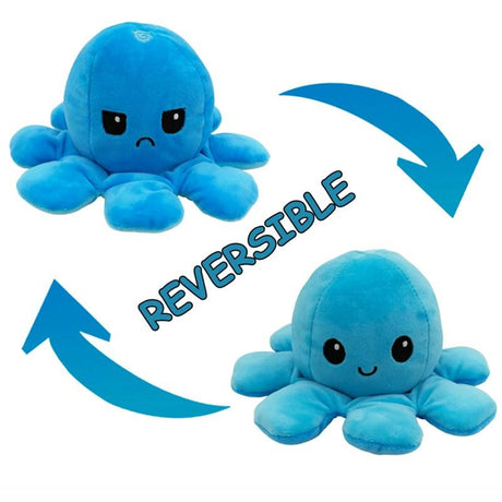 Octoplush - Reversible Plush Octopus - Pink and Light Blue