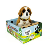 Sweet Petzzz Brown Fluffy Dog toy dog inside the box.