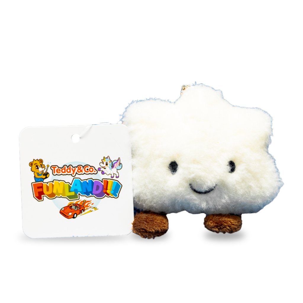 Plush Cloud keyring - cute and whimsical keychain for playful accessories