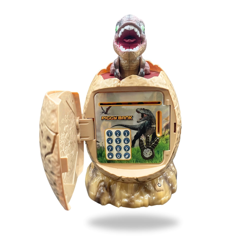 Opened Dinosaur Kids Money Box