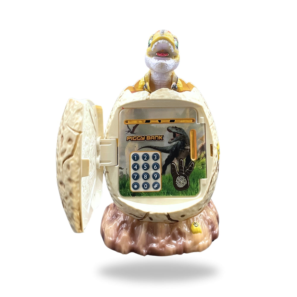 Opened yellow Dinosaur Kids Money Box