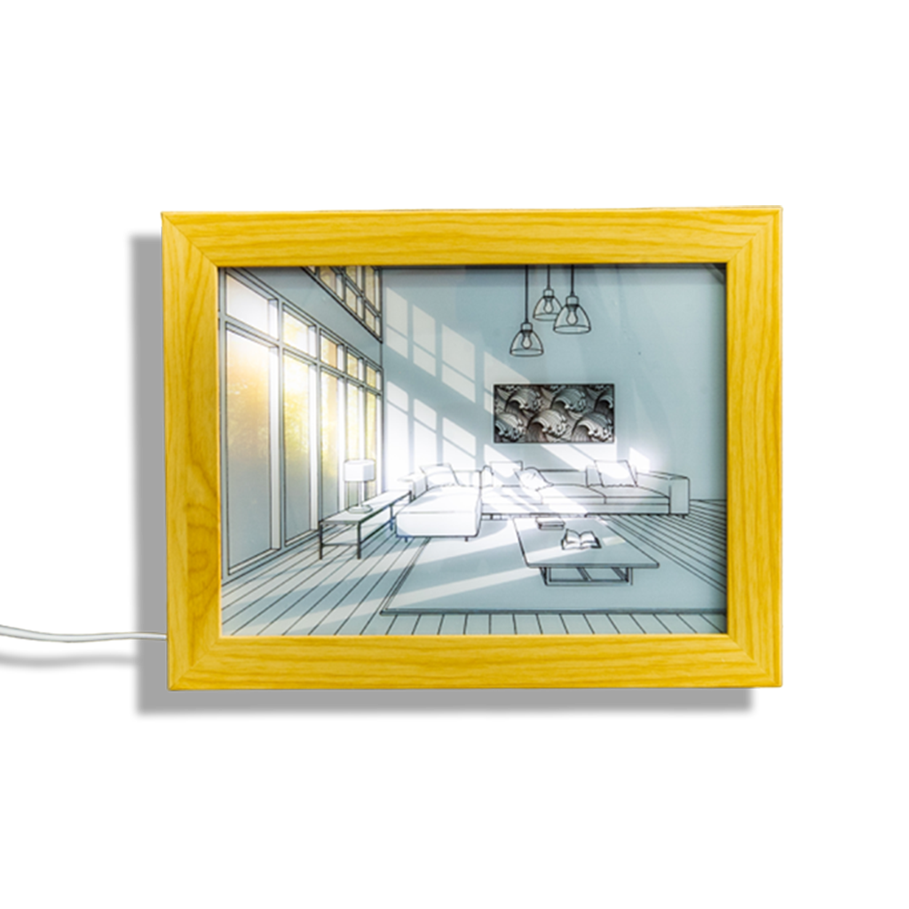 Light Up Picture Frame L Shaped Couch LED Lights