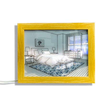 Light up picture frame - Bedroom