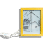 Light up picture frame - Outdoor house night time