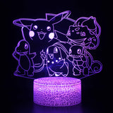 3D Lamp - Pokemon Pikachu And Friends