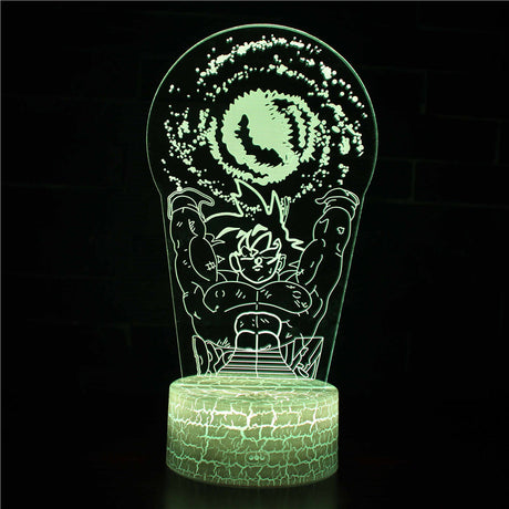 Illuminated Dragon Ball Sphera 3D Lamp in Dark Setting