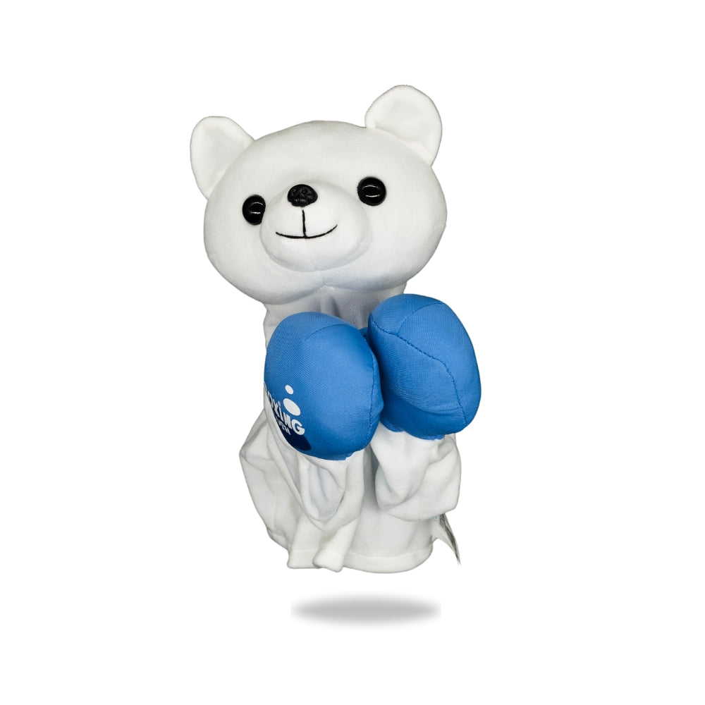 Plush Polar Bear Boxing Toy