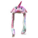 Galaxy Purple Unicorn Bunny Pop Hat - Front View