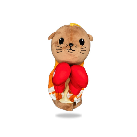 Front view of Plush Sealion Boxing Toy.