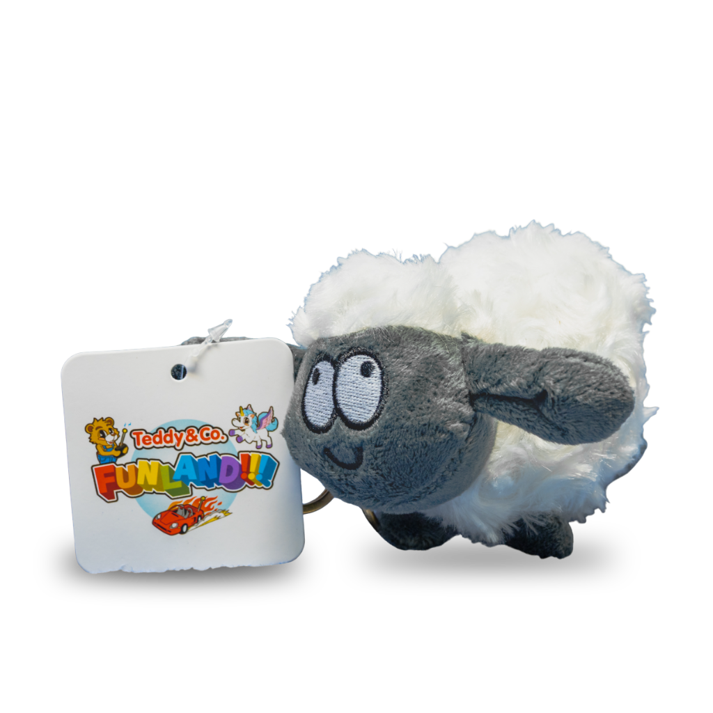 Sheep keyring - adorable animal character keychain for fans