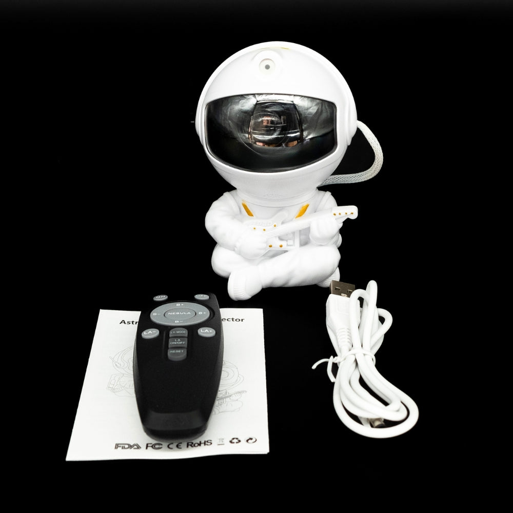 Starry Astronaut Lamp 360° - White Guitar