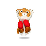 Front view of Plush Tiger Boxing Toy.