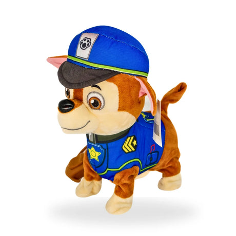 Front view of Walking Paw Patrol Chase toy showing detailed features and colors