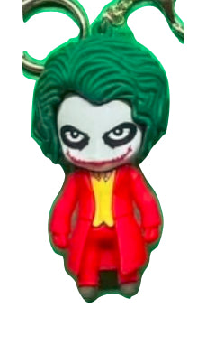PVC KEYRING, joker red outfit
