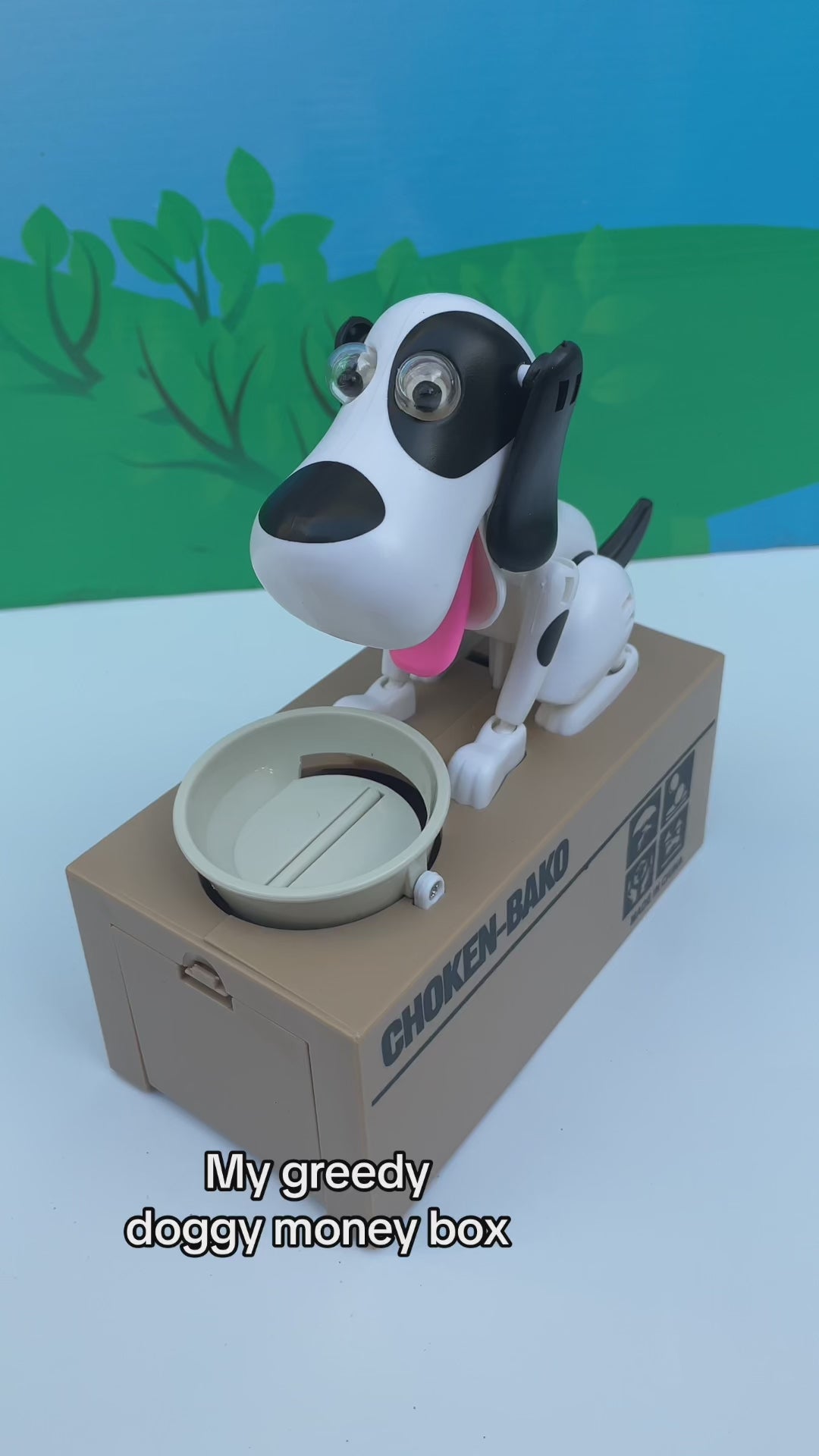 Video demonstration of Brown Dog Money Box for kids at Teddy & CoFunland