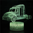 illuminated Truck Optimus Prime 3d lamp in dark setting
