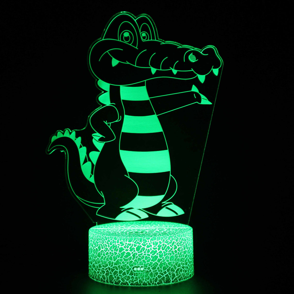 Cartoon Crocodile 3D Lamp Acrylic