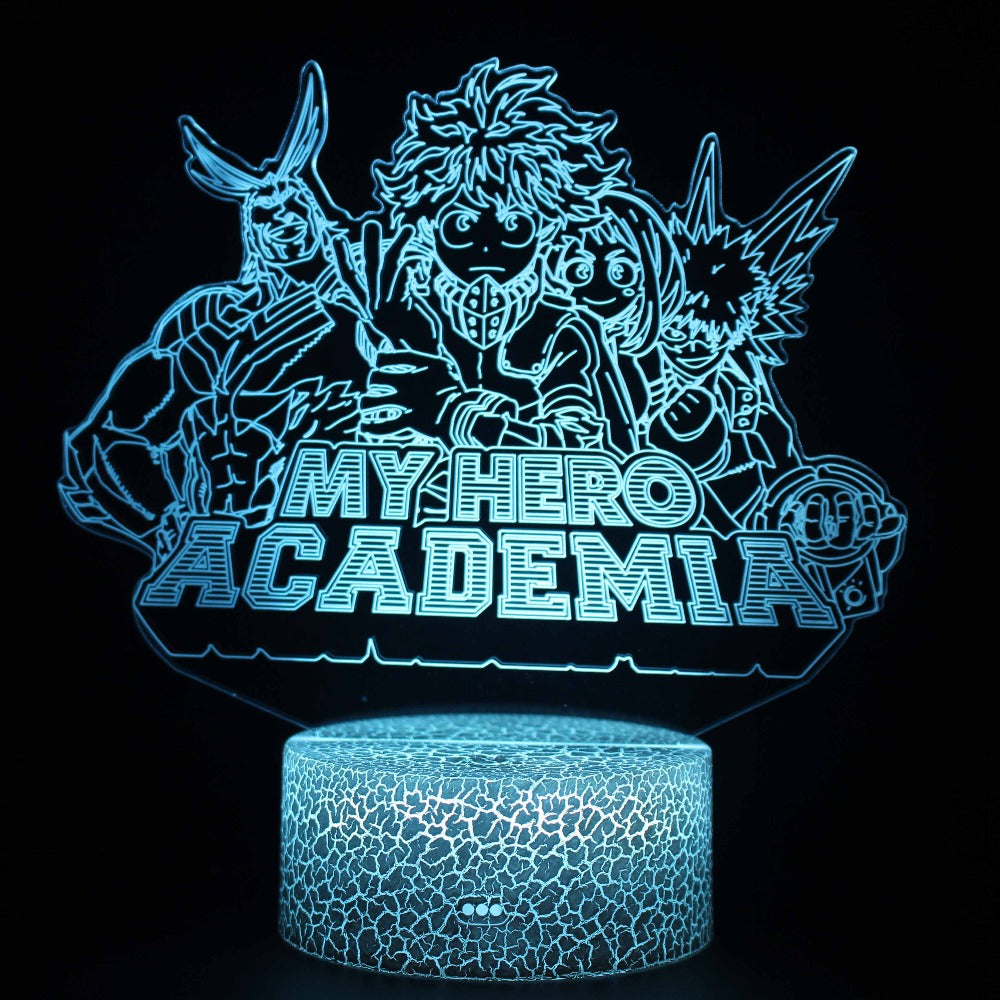 3D Lamp - My Hero Academia Logo