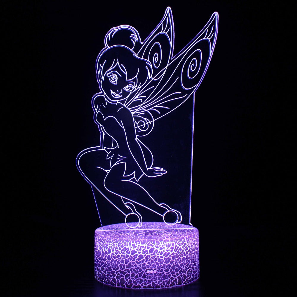3D Lamp - Peter Pan - Tinker Bell
