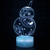 3D Lamp - Star Wars - BB-8 Tilted