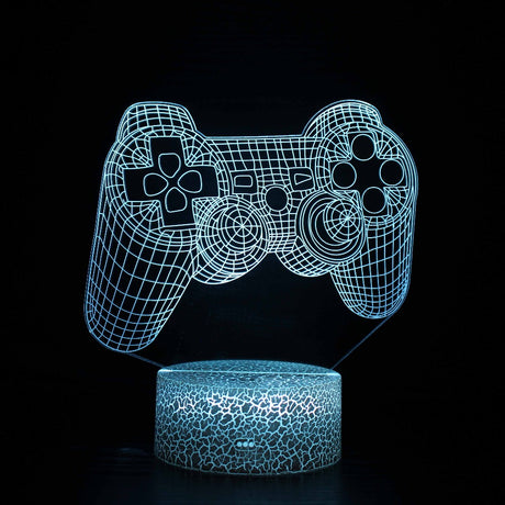 Illuminated Controller Play Station 3D Lamp in Dark Setting
