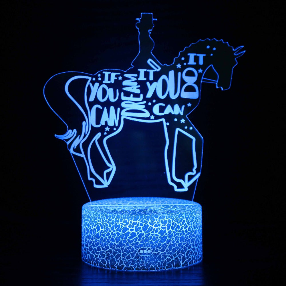 3D Lamp - Walt Disney Horse - If You Can Dream It