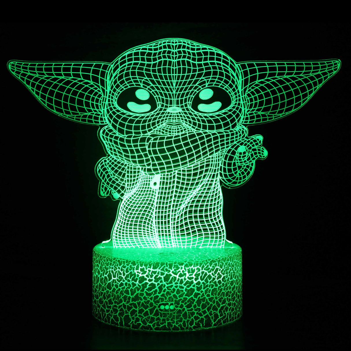 3D Lamp - Star Wars - Baby Yoda Grid Design