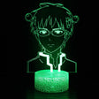 Illuminated The Disastrous Life of Saiki K - Kusuo Saiki 3D Lamp in Dark Setting
