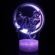 Illuminated Sailor Moon Usagi Tsukino 3D Lamp in Dark Setting