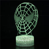 3D Lamp - Marvel - Spiderman Mask