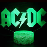 AC/DC 3D Lamp Acrylic