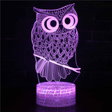 3D Lamp - Owl On Branch