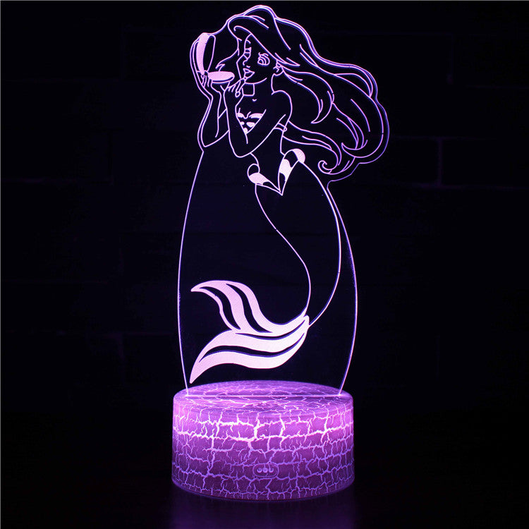 3D Lamp - The Little Mermaid - Ariel