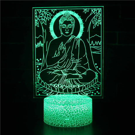 Buddha 3D Lamp Acrylic
