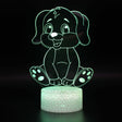 Cute Cartoon Puppy 3D Lamp Acrylic