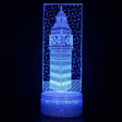 Illuminated Big Ben London 3D Lamp in Dark Setting