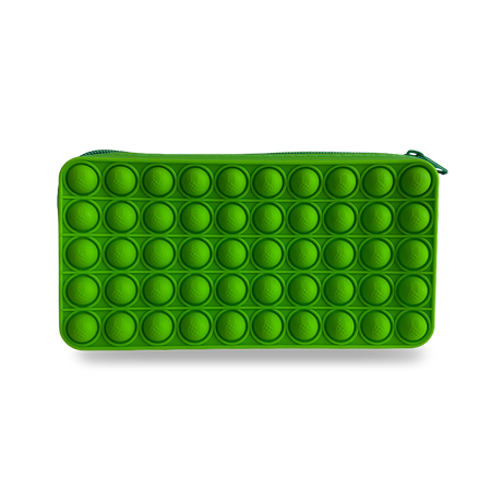 Fun Pop It Pencil Case Fidget Game for Stress Relief  green