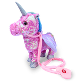 Walking Unicorn - Sequin Design - Pink