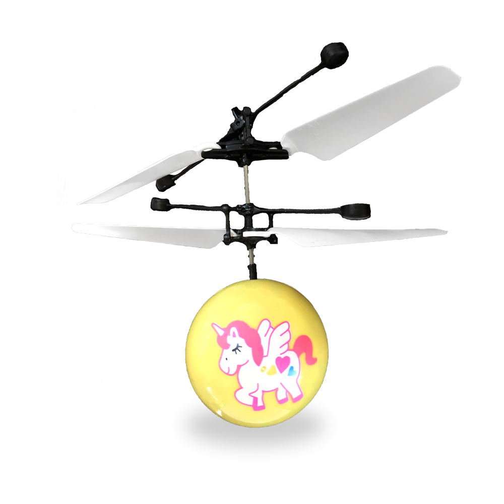 Flying Toy - Unicorn Ball - Yellow