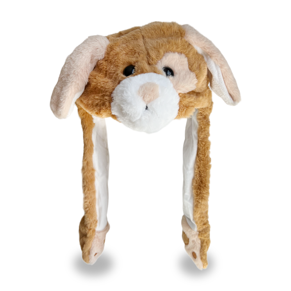 Animal Hat - Bunny Pop - Brown Dog