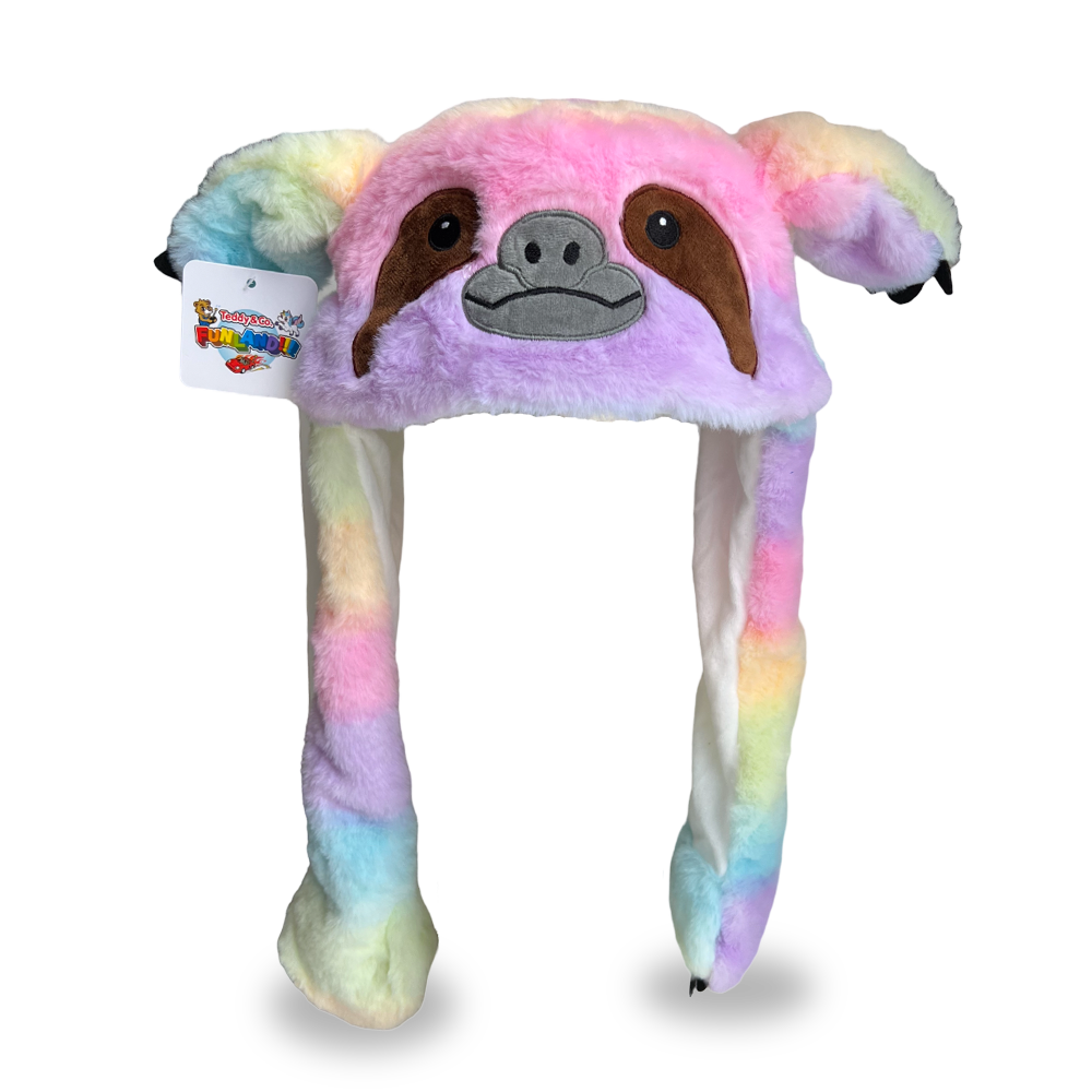 Animal Hat - Bunny Pop - Rainbow Sloth