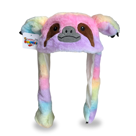 Rainbow Sloth Bunny Pop Hat - Front View