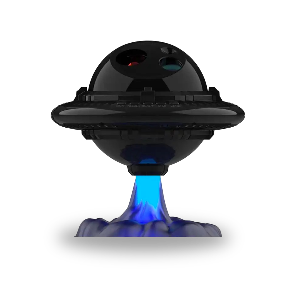 front view of ufo galaxy projector 